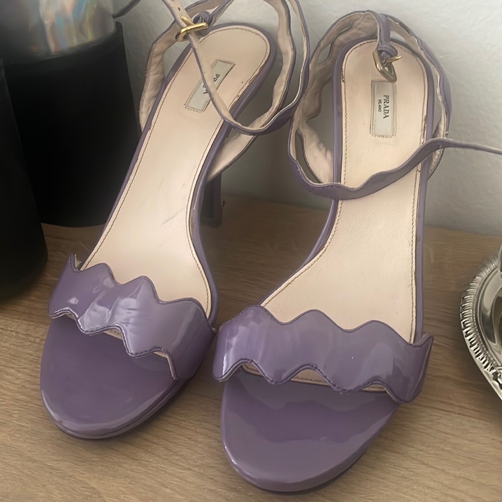 Purple Prada heels